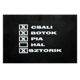 Tréfa Fekete Lábtörlő - 'csali, Botok...'