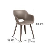 Akola duo kerti szék cappuccino - Image 3