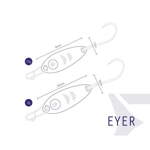 Delphin EYER 1.5g ZEBRA kanál villantó - Image 3