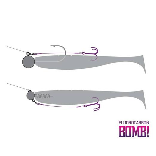 Delphin Bomb Twisto Rigs Wolfram 12 cm #2 pergető előke 3db - Image 2