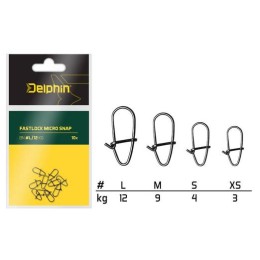 Delphin Fastlock micro snap XS/3kg 10db