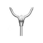 Delphin merítőhalló fém fejcsatlakozással, gumírozott hálloval - 70x70/250cm - Image 5