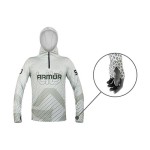 Delphin UV ARMOR 50+ Kapucnis hosszúujjú póló - Olive (XXL) - Image 7