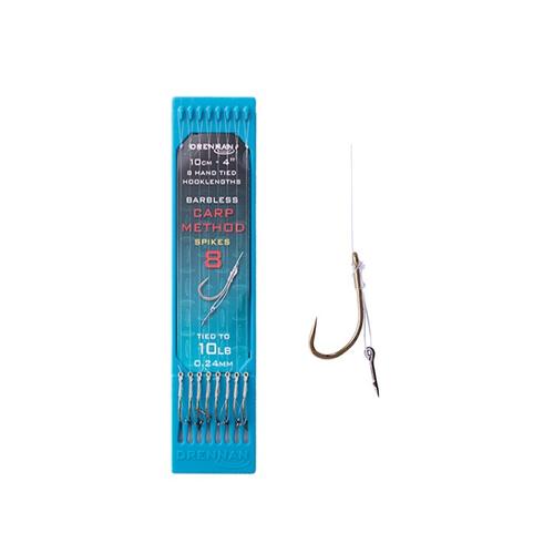 Drennan Hooklength Plate 4″ Carp Method Spikes előkötött horog 16-os