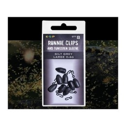 ESP Ronnie Clips and Tungsten Sleeve kapocs Iszapszürke Nagy