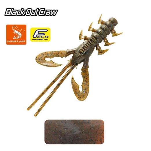 Tiemco Black Out Craw 4" 10cm Color 133 lágy műcsali 6 db/csg