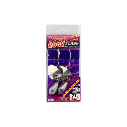Decoy Offset Worm ZF-5 Zero-Dan Rock Flash #1/0 14gr súlyozott horog 2 db/csg