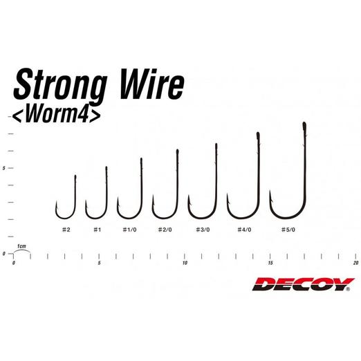 Decoy Worm 4 Strong Wire 5/0 egyágú horog 7 db/csg - Image 3