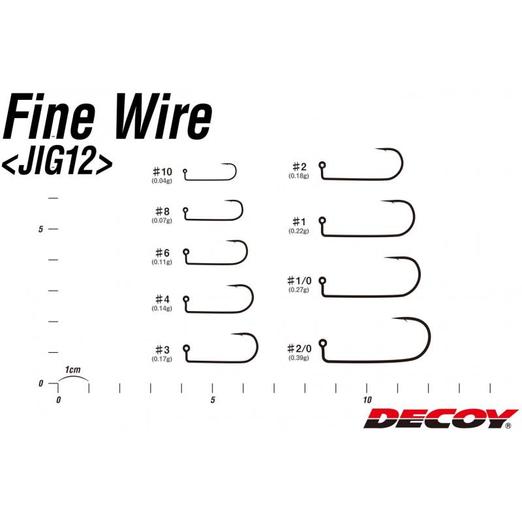 Decoy Jig12 Fine Wire #4 jig horog 9 db/csg - Image 3