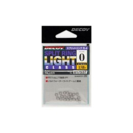 Decoy R-4 Light Class Silver 3 40lbs Split Ring kulcskarika 20 db/csg