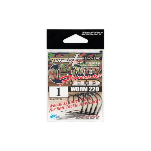 Decoy Worm 220 Cover Finesse HD 1/0 bokorugró horog 5 db/csg
