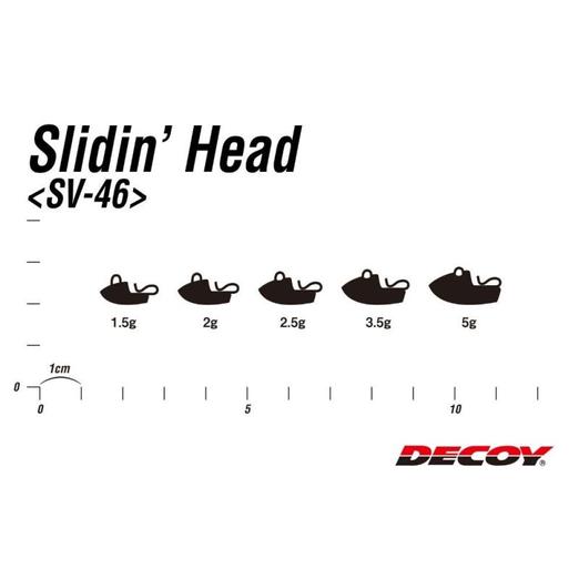 Decoy SV-46 Slidin Head 5,0 g jigfej ólom 4 db/ csg - Image 3
