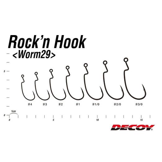 Decoy Offset Worm 29 Rock'n 2 horog 9 db/csg - Image 3