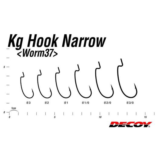 Decoy Offset Worm KG 37 Narrow 1 horog 9 db/csg - Image 2
