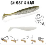 Herakles Ghost Shad 7,5cm White/Silver gumihal 8 db/csg