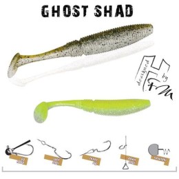 Herakles Ghost Shad 5cm Chartreuse Impact gumihal 8 db/csg