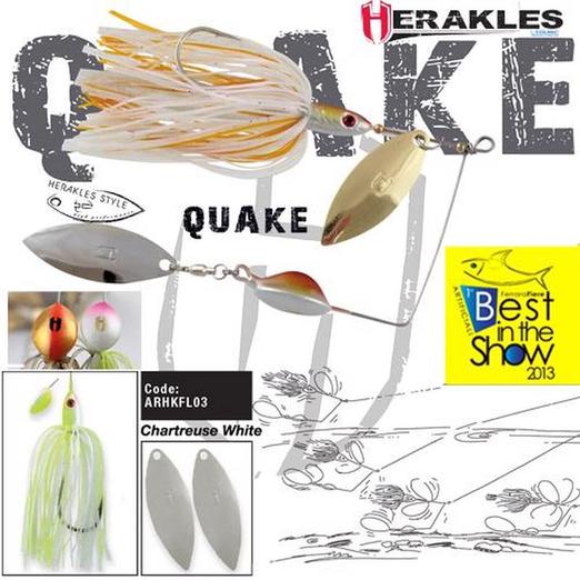 Herakles Spinnerbait Quake 5/8oz 17,5gr Chartreuse/White műcsali