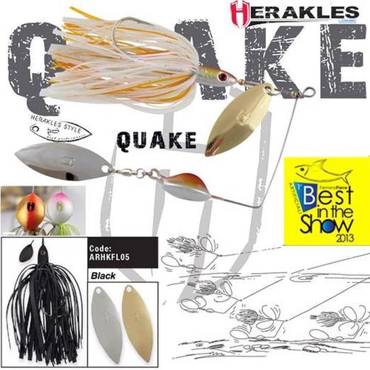 Herakles Spinnerbait Quake 5/8oz 17,5gr Black műcsali