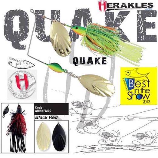 Herakles Spinnerbait Quake 1 1/2oz 42gr Black/Red műcsali