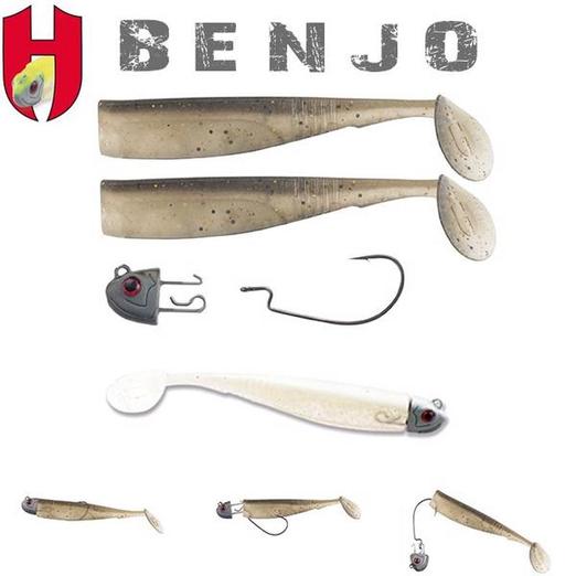 Herakles Combo Benjo Shad 3" 7,5cm White Silver gumihal