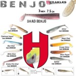 Herakles Benjo Shad 3" 7,5cm White Silver gumihal 7 db/csg