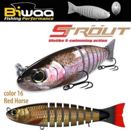 Biwaa Swimbait Strout 5,5" 14cm 29g 16 Red Horse wobbler