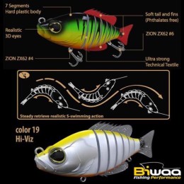 Biwaa Swimbait Seven S5" 13cm 34g 19 Hi Víz wobbler