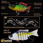 Biwaa Swimbait Seven S5" 13cm 34g 23 Sexy Shad wobbler