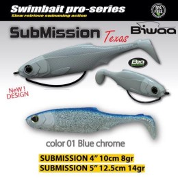 Biwaa Submission 5" 13cm 01 Blue Chrome gumihal 3db/csg