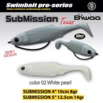 Biwaa Submission 4" 10cm 02 Pearl White gumihal 4db/csg