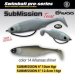 Biwaa Submission 5" 13cm 14 Arkansas Shiner gumihal 3db/csg