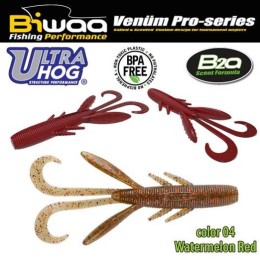Biwaa Ultra Hog 4" 10cm 04 Watermelon Red lágy műcsali 8db/csg