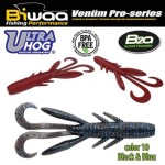 Biwaa Ultra Hog 3" 7,5cm 10 Black&Blue lágy műcsali 10db/csg