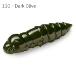 FishUp Pupa Dark Olive 0,9 (22mm), color:110, 12db; plasztik csali