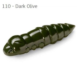 FishUp Pupa Dark Olive 0,9 (22mm), color:110, 12db; plasztik csali