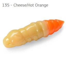 FishUp Pupa Cheese/Hot Orange 1,5 (38mm), color:135, 8db; plasztik csali
