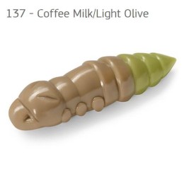 FishUp Pupa Coffee Milk/Light Olive 1,5 (38mm), color:137, 8db; plasztik csali
