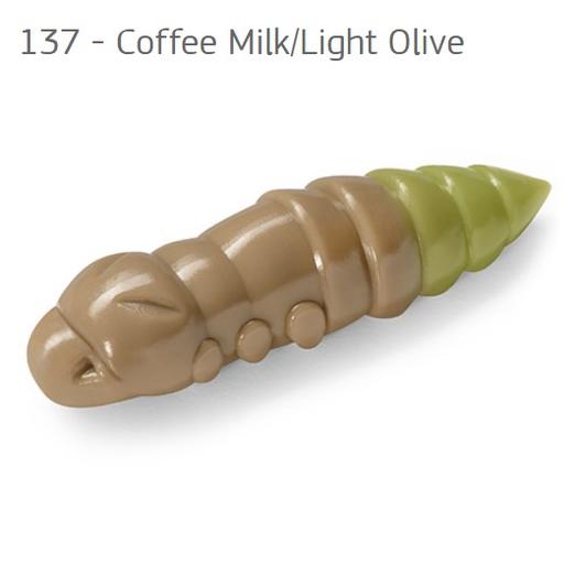 FishUp Pupa Coffee Milk/Light Olive 1,5 (38mm), color:137, 8db; plasztik csali