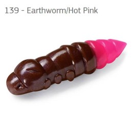 FishUp Pupa Earthworm/Hot Pink 1,5 (38mm), color:139, 8db; plasztik csali
