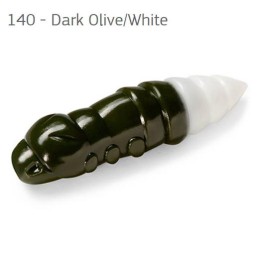 FishUp Pupa Dark Olive/White 1,5 (38mm), color:140, 8db; plasztik csali