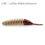 FishUp Tanta Coffee Milk/Earthworm 2,5 (61mm), color:138, 8db; plasztik csali