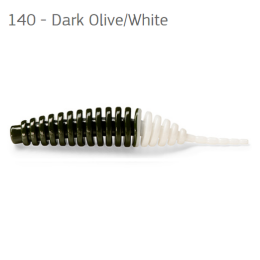 FishUp Tanta Dark Olive/White 2 (50mm), color:140, 9db; plasztik csali