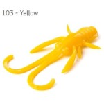 Fishup Baffi Fly Yellow 38mm, color:103, 10db; plasztik csali