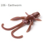 Fishup Baffi Fly Earthworm 38mm, color:106, 10db; plasztik csali