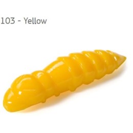 Fishup Pupa Yellow 30mm, color:103, 8db; plasztik csali