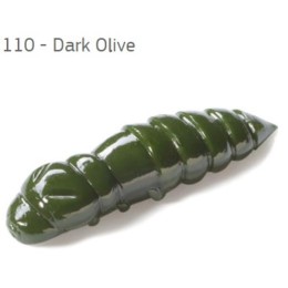 Fishup Pupa Dark Olive 38mm, color:110, 8db; plasztik csali