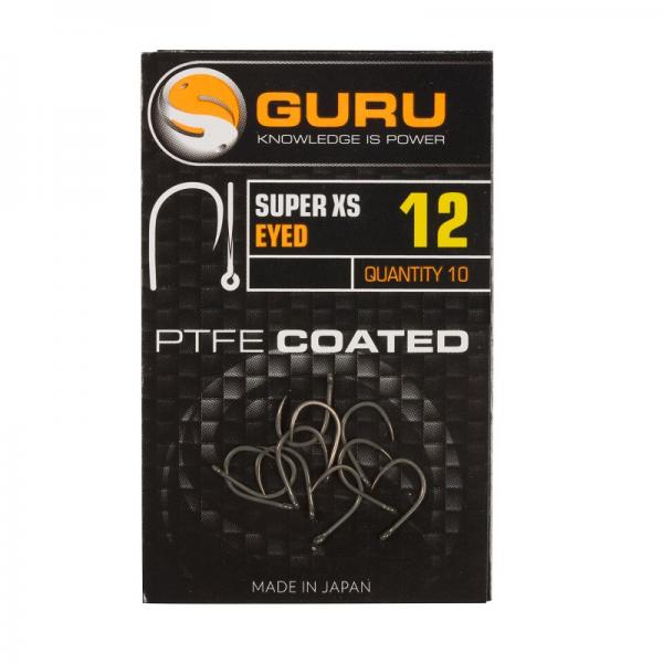 Guru super xs size 10 (barbless/eyed)