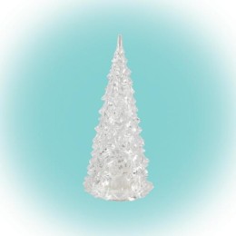 Home CDM 12 LED-es fenyőfa asztali dísz, 12cm, 3D akril dekoráció