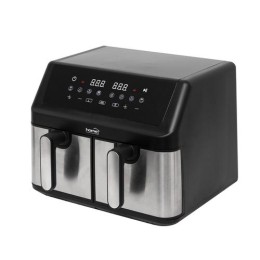 HOME HGAF29 duplakosaras forrólevegős sütő, 2 x 4,5L, 2000 W, digitális vezérlés, 8 féle üzemmód