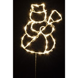 HOME KID507WW LED-es hóember ablakdísz, 35db melegfehér LED, időzítő, adapteres tápellátás, kül- és beléri kivitel